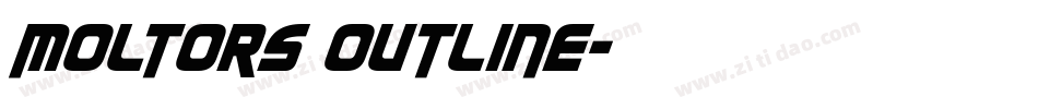 Moltors Outline字体转换